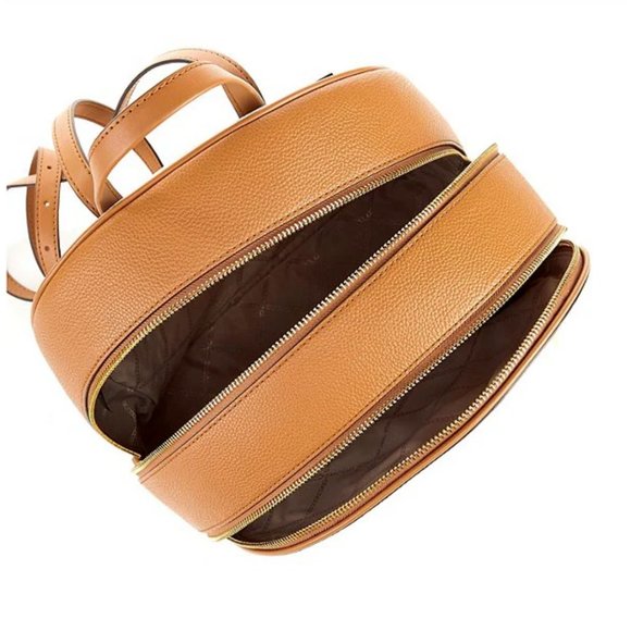 Michael Kors:  Adina Large Logo Backpack - Vanilla/ Acorn Michael Kors Adina Backpack Pebbled Leather Women main image 2